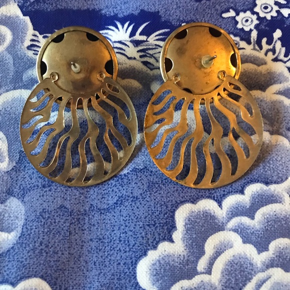 Vintage brass earrings. They look like Ann Kline, but I’m not sure - Picture 3 of 3